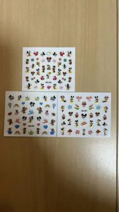 ミッキー・ミニー キャラクターシール 3枚セット