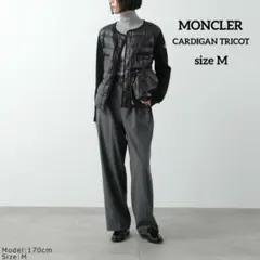 『未使用級』MONCLER CARDIGAN ニット切替 ダウンジャケット