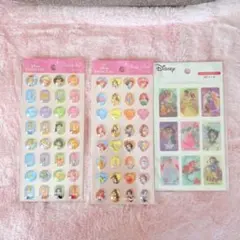 【新品】Disney プリンセス ストーンシール 3Dシール 3セット セリア