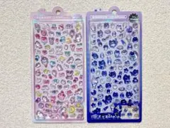 【ボンボンドロップシールミニ 2点セット】よるねこ ゆめいろ ぷくぷく ねこ