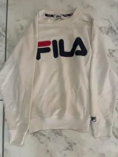 FILA ホワイト クルーネック スウェット