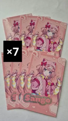 にじさんじ　デコラ　周央サンゴ　チェキ　トレカ　7枚セット
