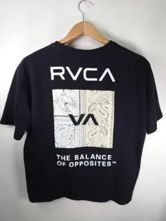 RVCA ルーカ バックプリント Tシャツ 黒 ペイズリー ロゴのサムネイル