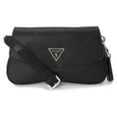 GUESS CORDELIA Flap Shoulder Bag ブラック