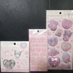 マイメロディ&クロミ&マイスイートピアノ サンリオ可愛いシール♡３点まとめ売り♡