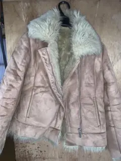 apres jour アプレジュール フェイクムートンコート ライダース M