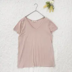 フレディアンドグロスター　ＶネックTシャツ　M ピンク　綿100% 薄手のサムネイル