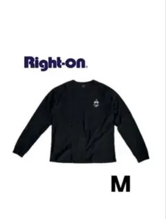 Right-on Mサイズ　黒ロンT