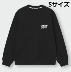 GU　なにわ男子　コラボ　スウェットプルオーバー(長袖)　ブラック Sサイズ