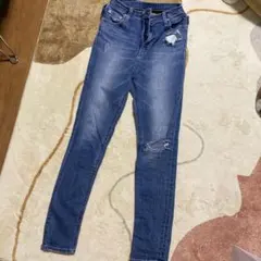 GYDA BACK クロススキニーデニムパンツ M