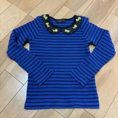 UNICA 青黒ボーダー　長袖カットソー　110