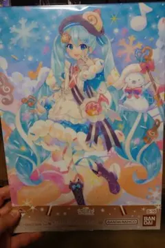 雪ミク　一番くじ　S賞 クリアポスター　2025