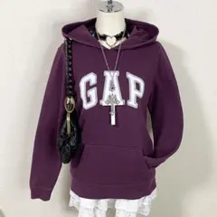 y2k GAP パーカー ロゴ 裏起毛 グランジ 平成ギャル