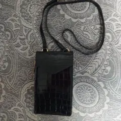 Alexander McQueen レザー スマホショルダー チェーン ブラック - メルカリ