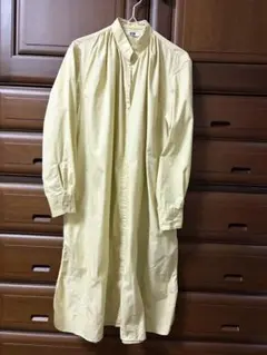 UNIQLO U　ユニクロU ギャザー ワンピース 長袖　S