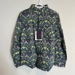 WASKリバティタナローン総柄シャツ120㎝いちご泥棒ウィリアムモリスBEBE