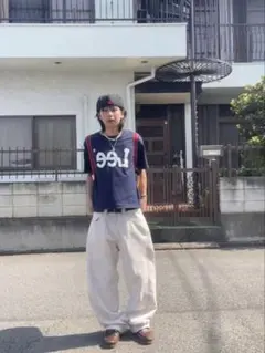 ZARA バギーペインターデニム　白デニム