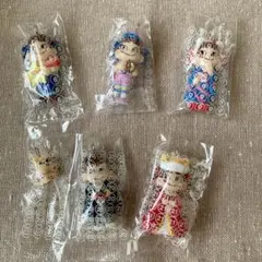不二家　ミニミニペコちゃん　みんなのゆめ　5体セット