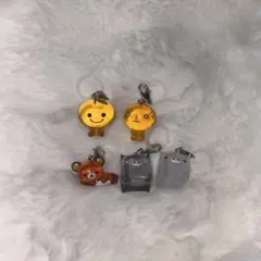 サンエックスユニバース　マスコットチャーム めじるしアクセサリー 5点セット