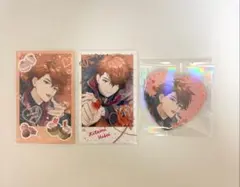 北見遊征 チェキ風カード ハート型缶バッジ【Melty Valentine】
