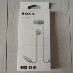 SONY ワイヤレスステレオヘッドセット WI-C100 ホワイトのサムネイル