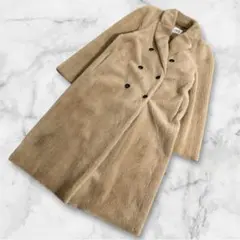 ZARA テディベアコート ロングコート ダブルブレスト ベージュ