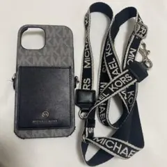 MICHAEL KORS iPhone15 ケース ストラップ付き☆