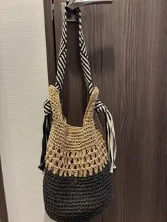 cooco ショルダーバッグ バイカラー 編み込みのサムネイル