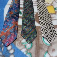 MISSONI ミッソーニ　幾何学模様 ネクタイ　3本セット