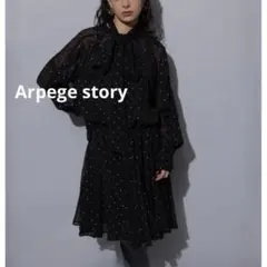 Arpege story☆新品☆ グリッタードットミニワンピース - メルカリ