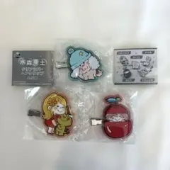 水森亜土　クリアラバーヘアクリップ　3種セット