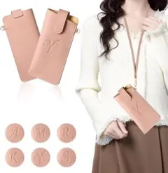 ✨☘️新品 イニシャルYメガネケース 眼鏡 レディース ピンク レザー 軽量