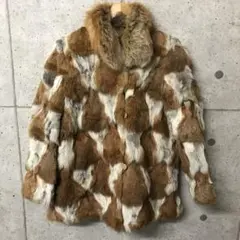 EMBA リバーシブル　シルクファーコート　レッドフォックス