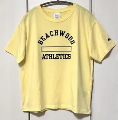 【Champion】 半袖Tシャツ BEACHWOOD ペールイエロー Mのサムネイル