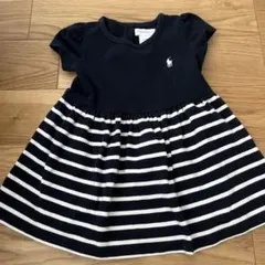 Ralph Lauren ネイビー ストライプ ワンピース 12M