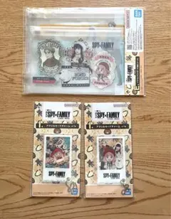 スパイファミリー1番くじE賞トラベルフラットポーチ　I賞アクリルチャーム　劇場版