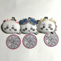 【セットでお得】ちいかわミニがまぐち リボン 3種セットまとめ売り