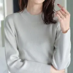 グローバルワーク シルバー ラメ ニット Lサイズ