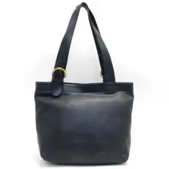 COACHオールドコーチ トートバッグ レザー黒 A4 肩掛け可能 USA製