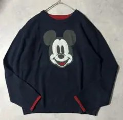 完売 東京ディズニーリゾート限定 ニット ミッキーマウス クルーネック