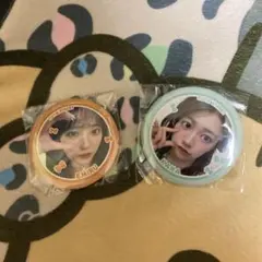 きゅーすと 板倉可奈 川本笑瑠缶バッジ2個セット