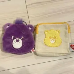 ケアベア Care Bears フェイスポーチ もこもこポーチ