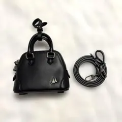 未使用品 MilaOwen ミニボストンチャームバッグ ブラック - メルカリ