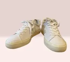VEJA ホワイト キャンバス スニーカー・V-12・26ｃｍのサムネイル