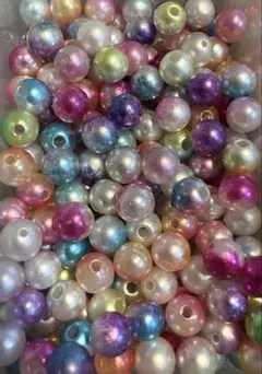 ☆約95個☆パールビーズ オーロラ調 8mm 新品