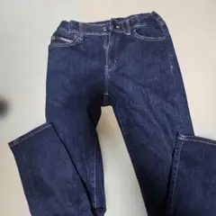 UNIQLO150cmキッズ ダークブルー ストレートレッグパンツ