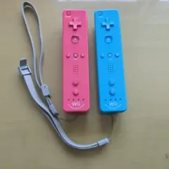 wiiリモコンモーションプラス　ピンク、ブルーセット