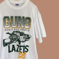 美品   US古着　ビッグプリント　Tシャツ　ゆるだぼ　ストリート　白