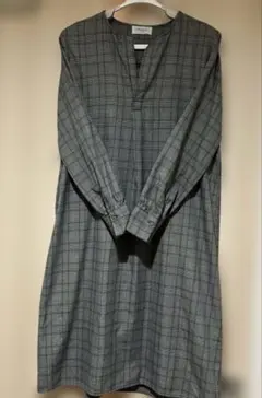 OPAQUE.CLIP ロングワンピース　格子柄　ワールド