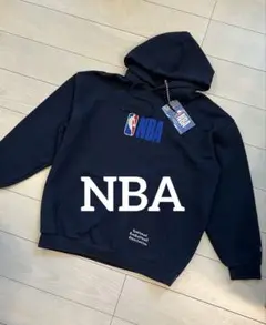 【未使用】初期キズあり NBAロゴ刺繍パーカー トレーナー スウェット